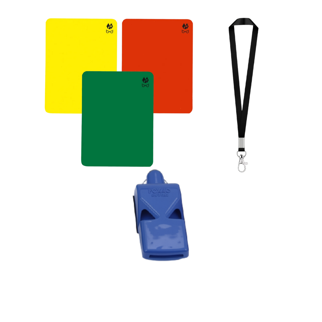 Referee Set Coloured Whistles