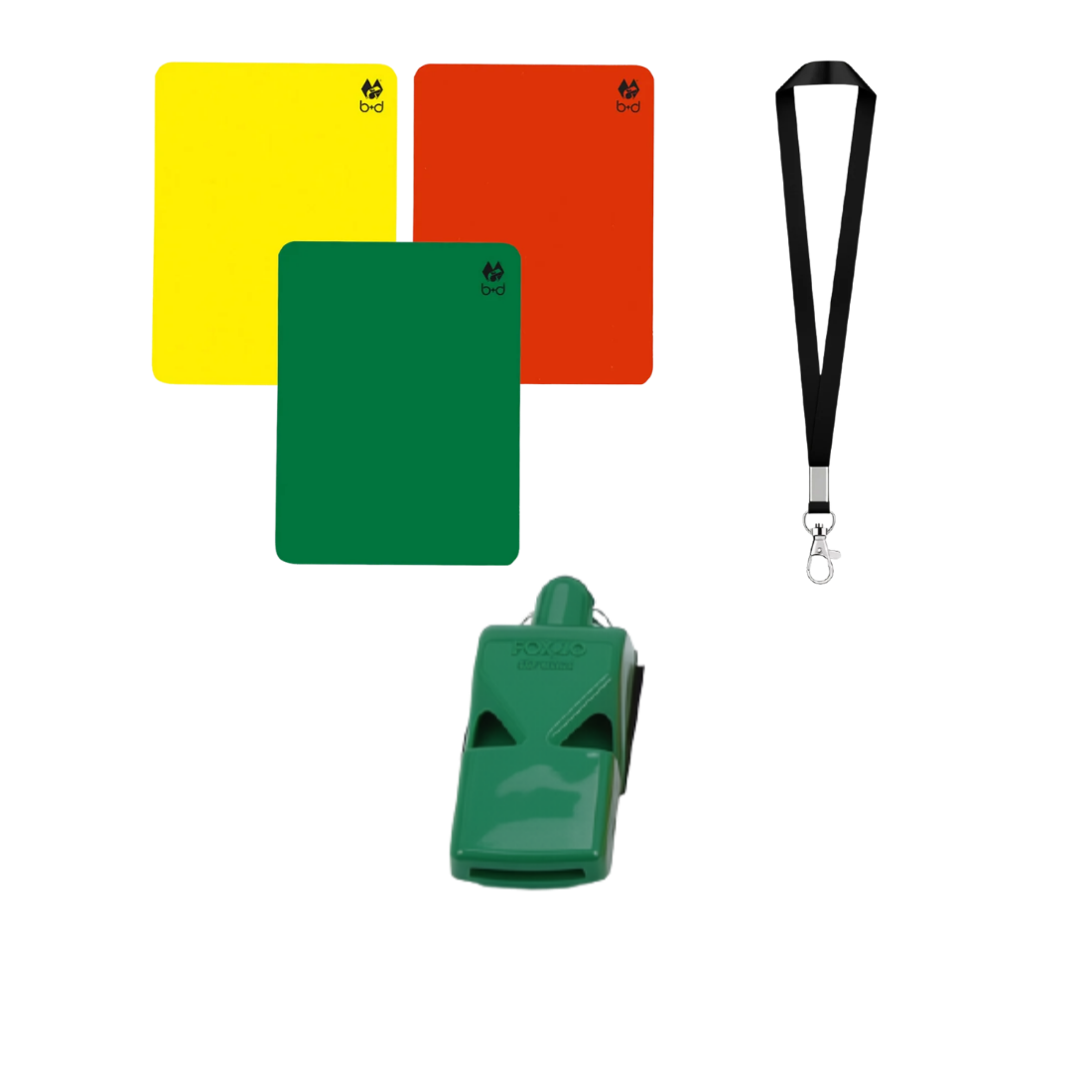 Referee Set Coloured Whistles