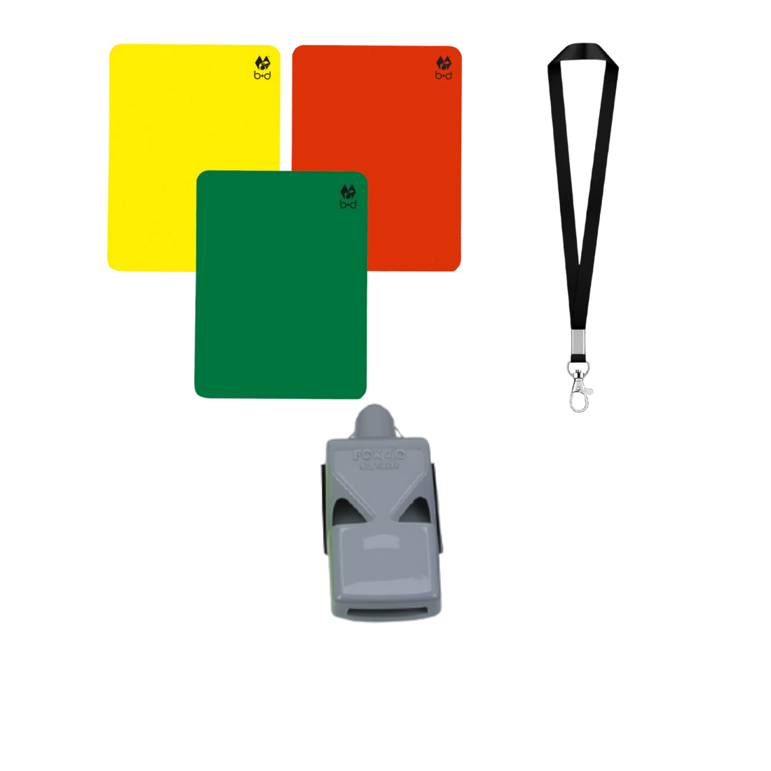 Referee Set Coloured Whistles