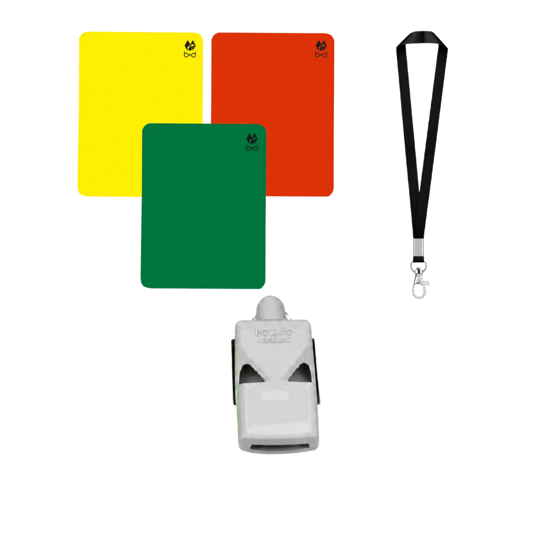Referee Set Coloured Whistles