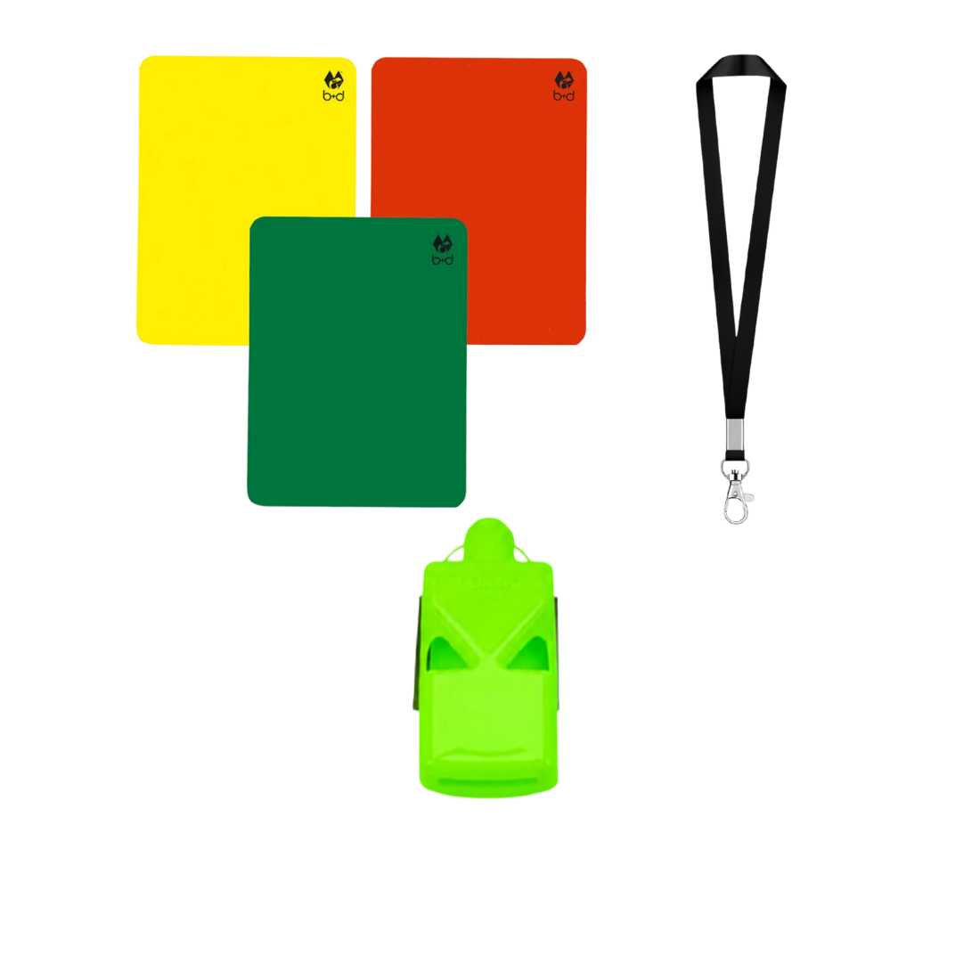 Referee Set Coloured Whistles