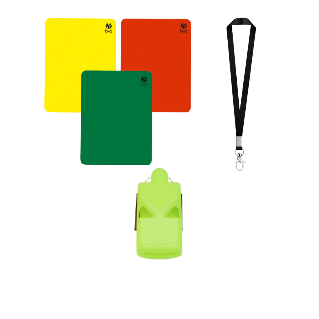 Referee Set Coloured Whistles