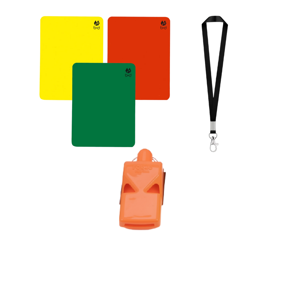 Referee Set Coloured Whistles