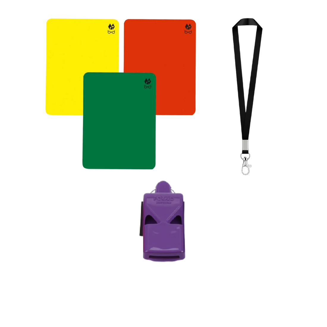 Referee Set Coloured Whistles