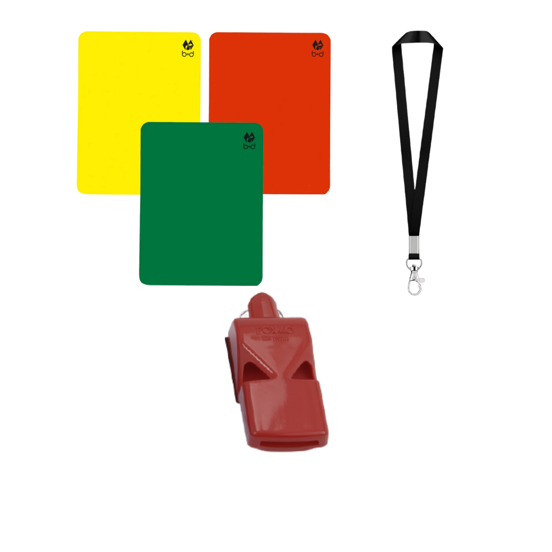 Referee Set Coloured Whistles
