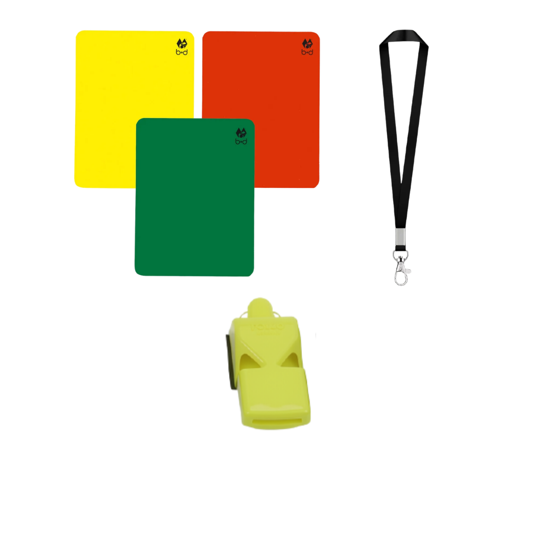 Referee Set Coloured Whistles